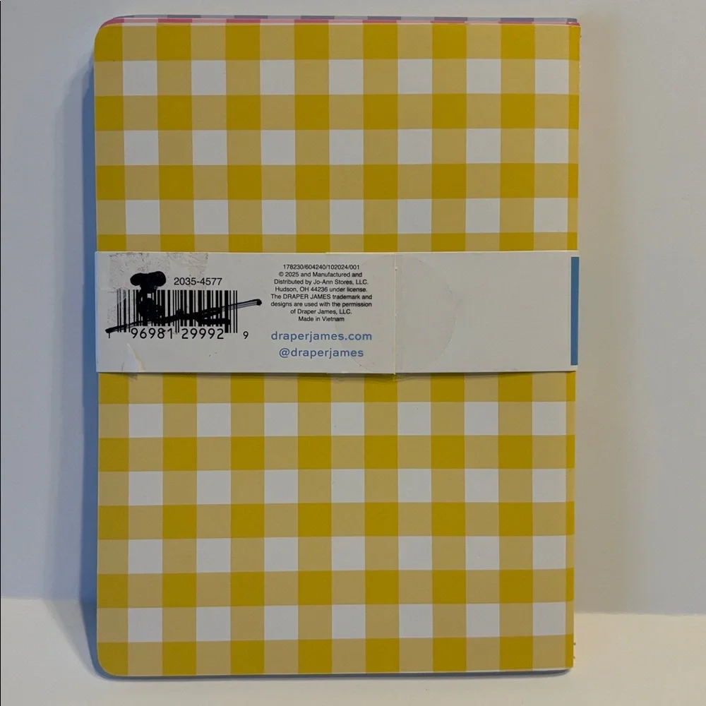 Draper James Gingham Journal Set of 3